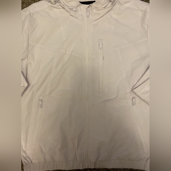 Life Code Progressive Men’s White 100% Nylon Full Zip Lightweight Jacket Size L - Picture 6 of 15